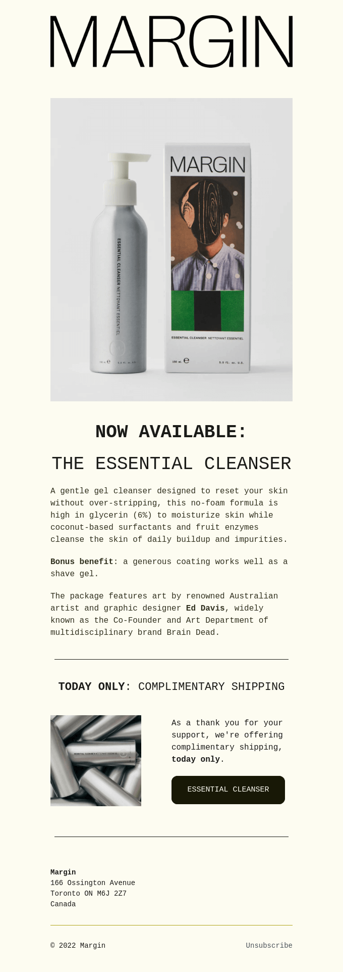 JUST LAUNCHED: THE ESSENTIAL CLEANSER