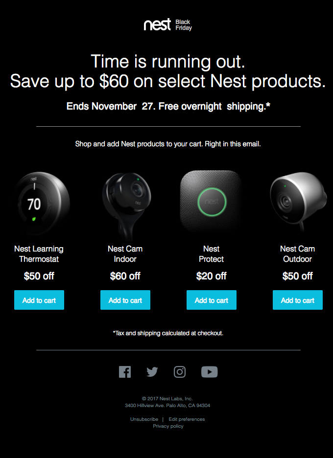 Last chance to save big. Nest Black Friday ends soon.