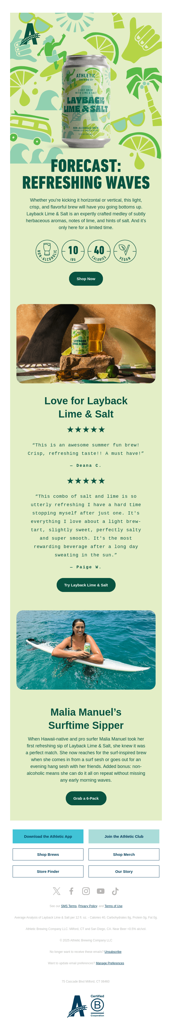 Layback Lime & Salt is here! 🍺 🏄‍♀️