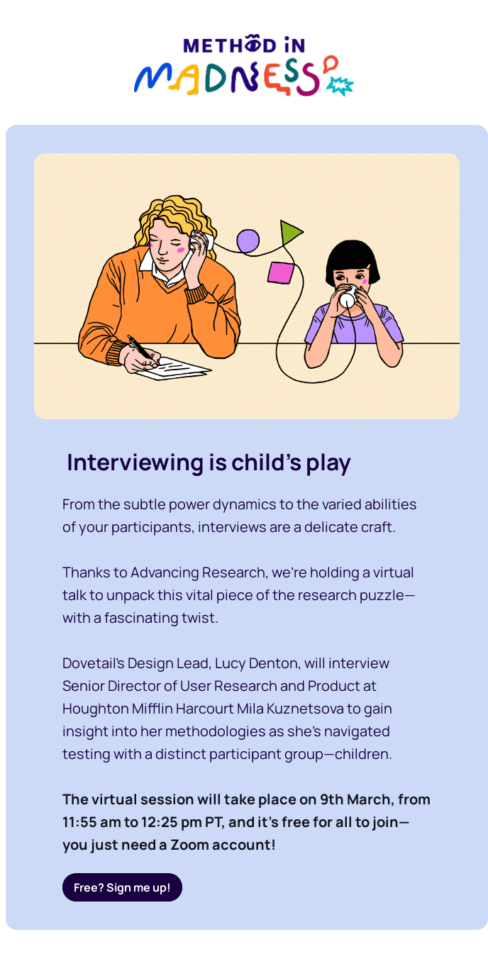 Learn the art of the research interview 🗣️