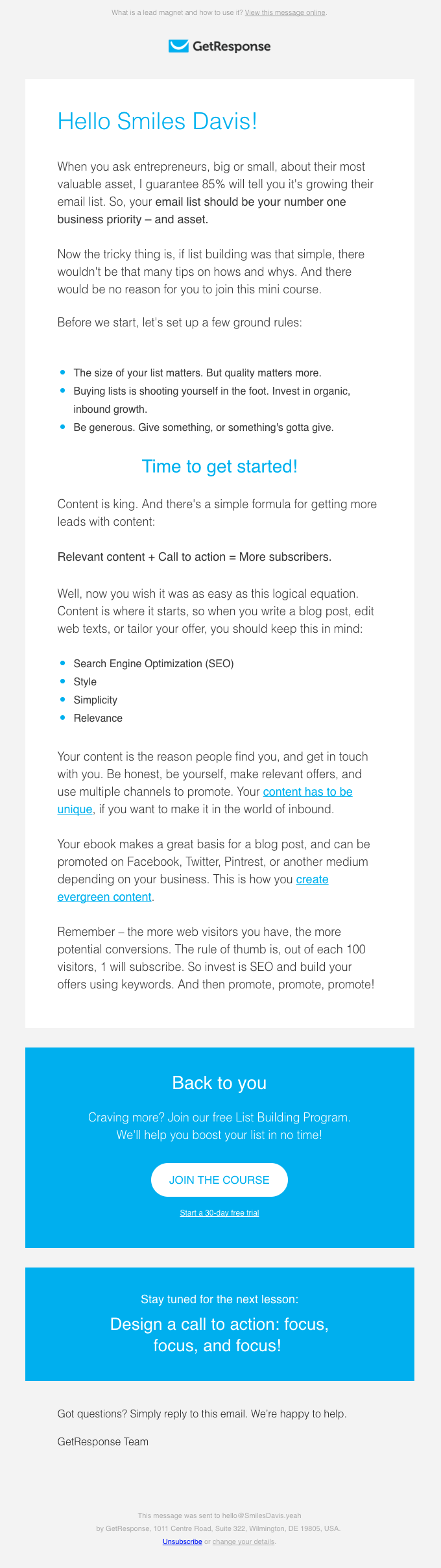 Lesson #1: Building content – your first step in the conversion process ...