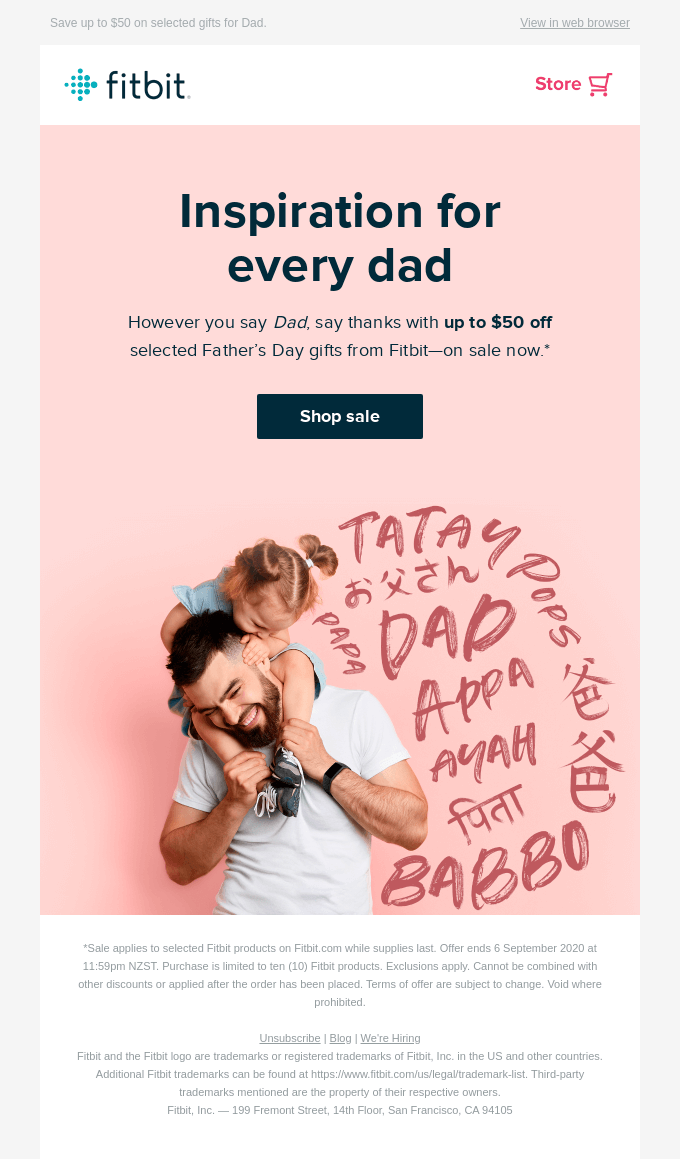 Let the Father’s Day Sale begin!