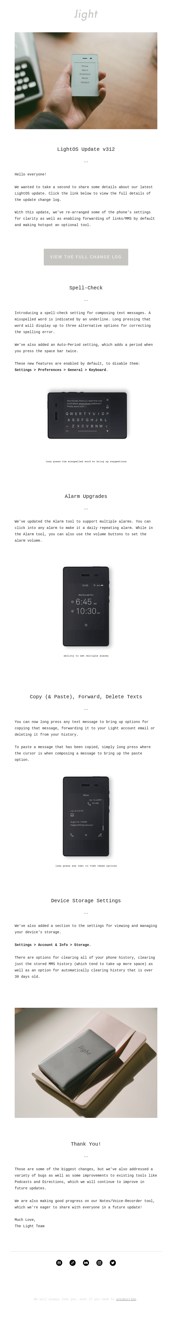 LightOS Update v312 ✨