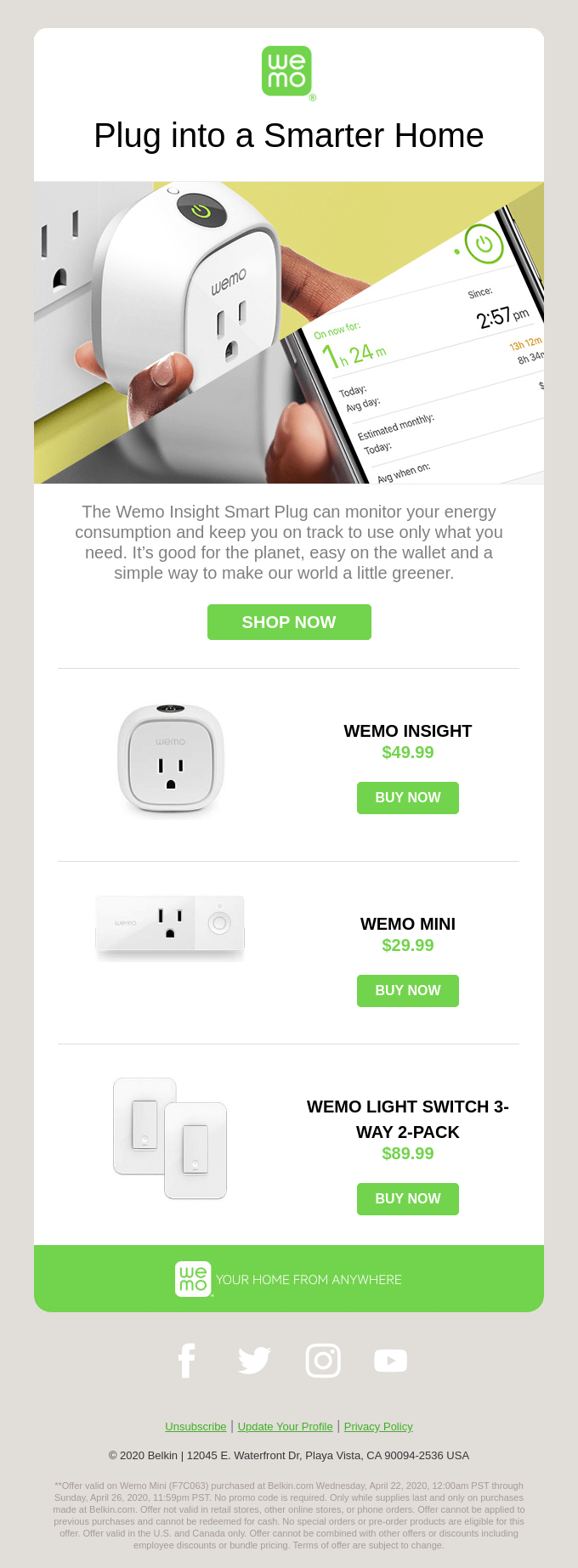 Live a Little Greener with Wemo