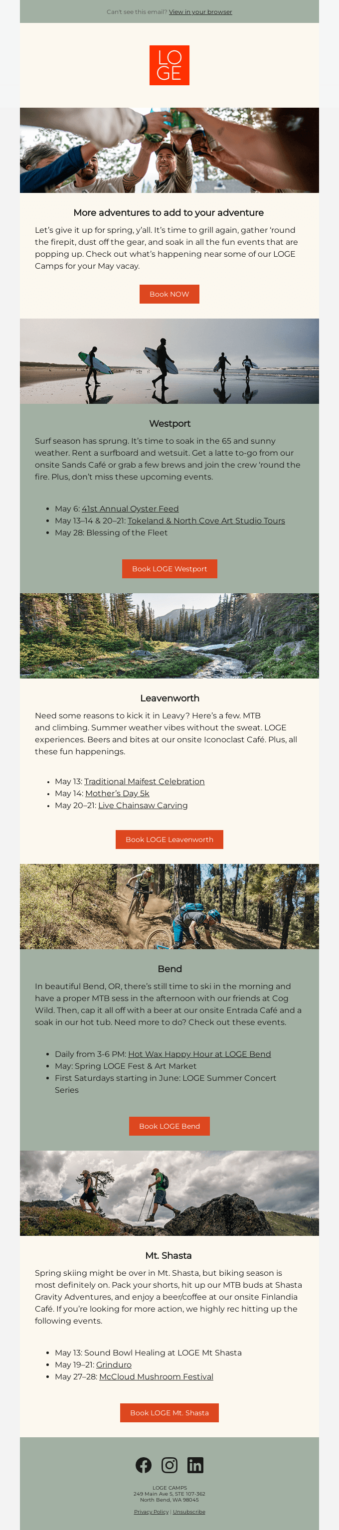 LOGE in May: Things are happening