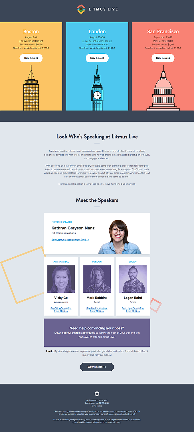 Look who’s speaking at Litmus Live