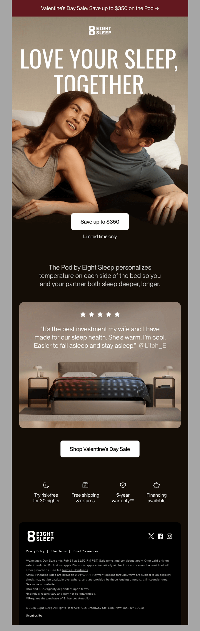 Love your sleep, together.*