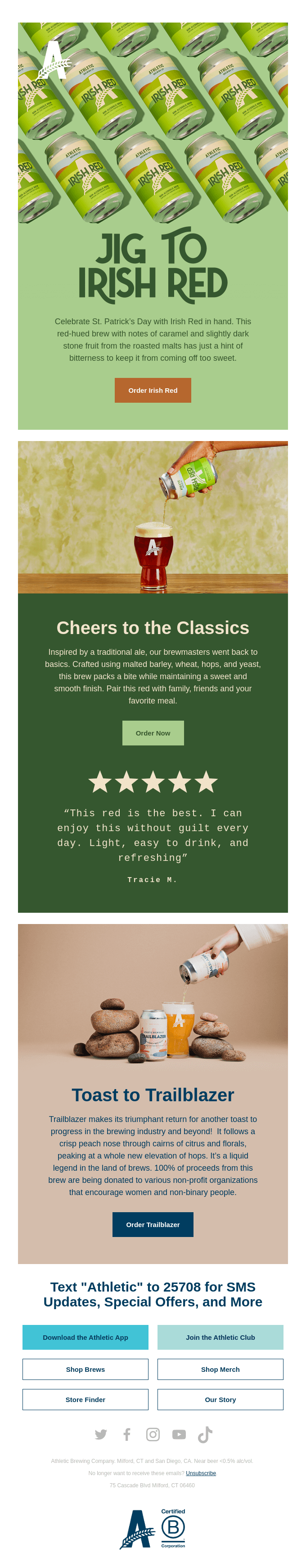 Lucky you - Irish Red is Back!