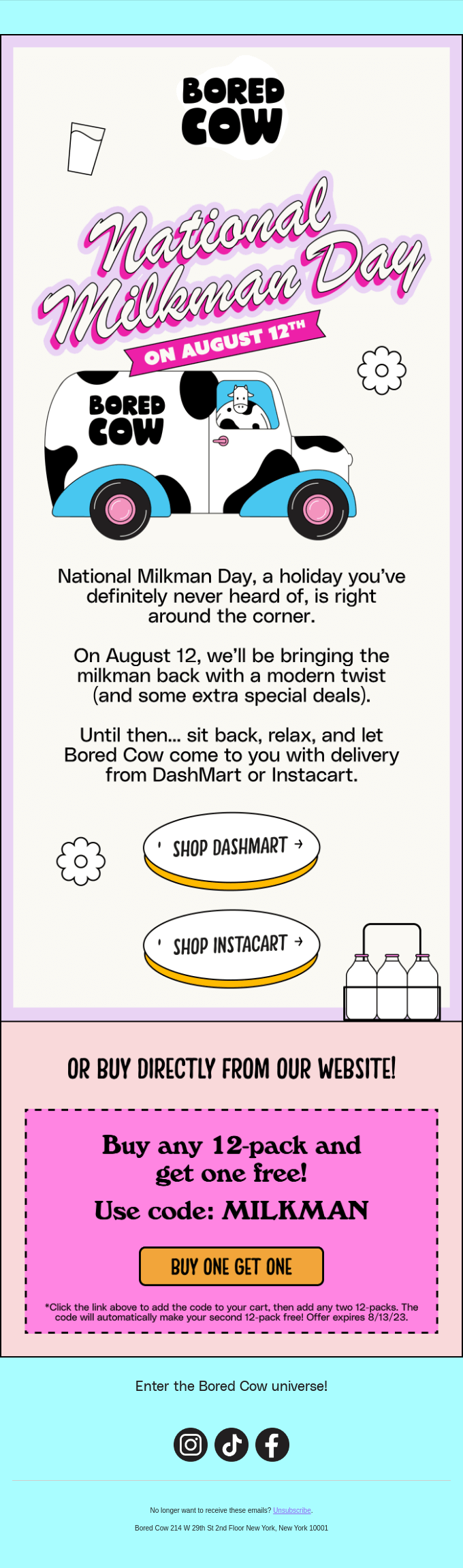 Mark. Your. Calendars. 🚚🥛🧑