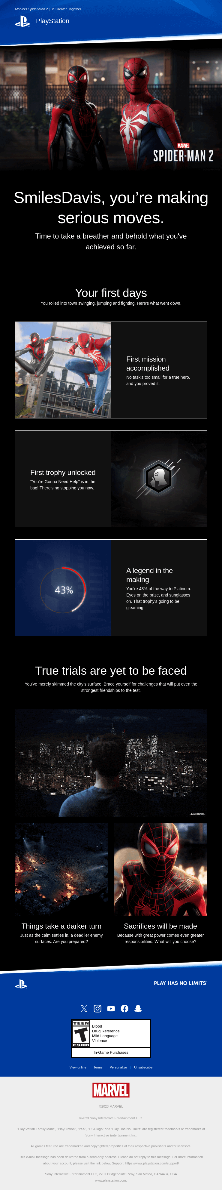 Marvel’s Spider-Man 2 Your journey's just begun