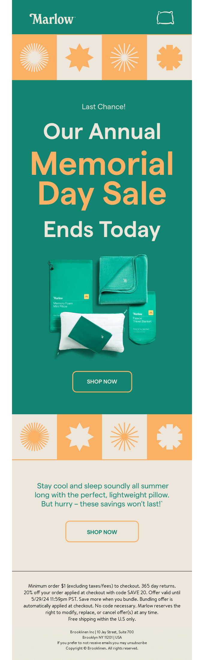 Memorial Day Sale Ends Today!