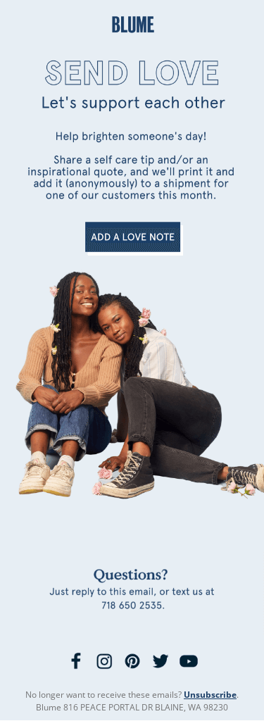 💌 Send a love note 💌