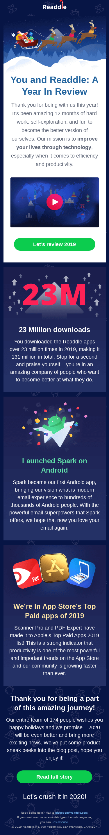 🙌🏽 You and Readdle: A Year In Review 2019