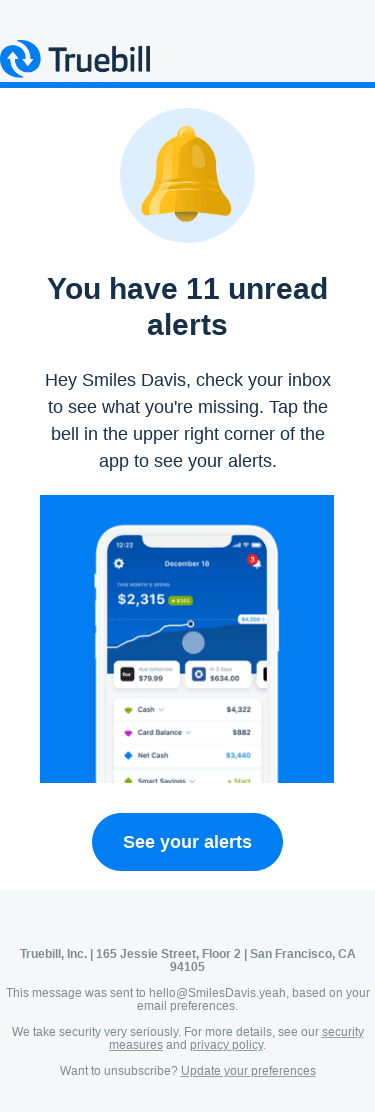 📬 You have 11 unread alerts