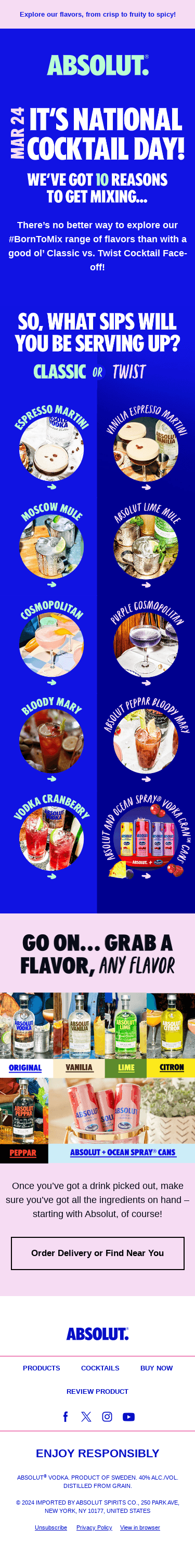 10 #BornToMix sips for National Cocktail Day🍸🎉