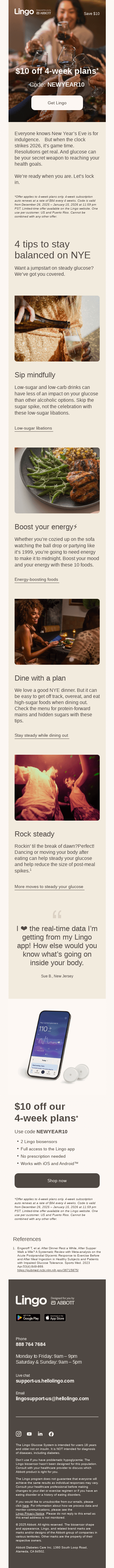 $10 off 4-week plans inside