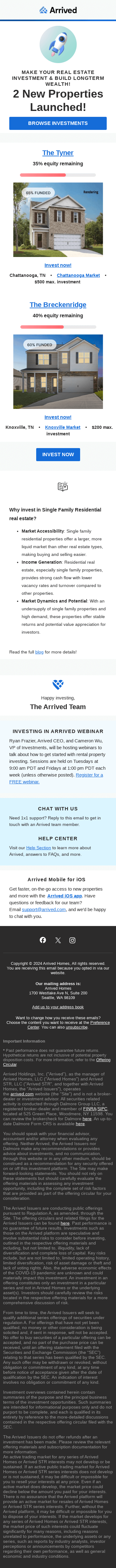 2 New Properties Launched This Week!