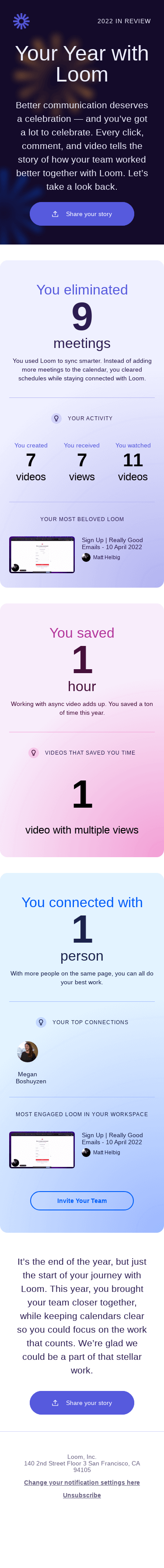 2022 in Review 🎇: Your Year with Loom