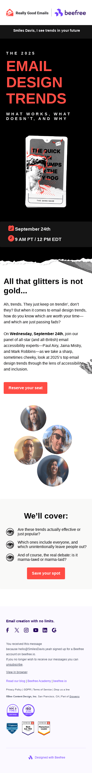 2025 Email Design Trends: What works, what doesn’t, and why