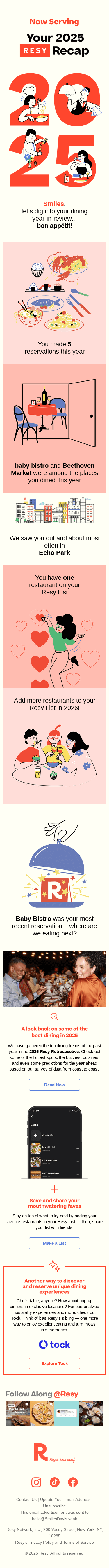 Smiles's 2025 Resy Recap