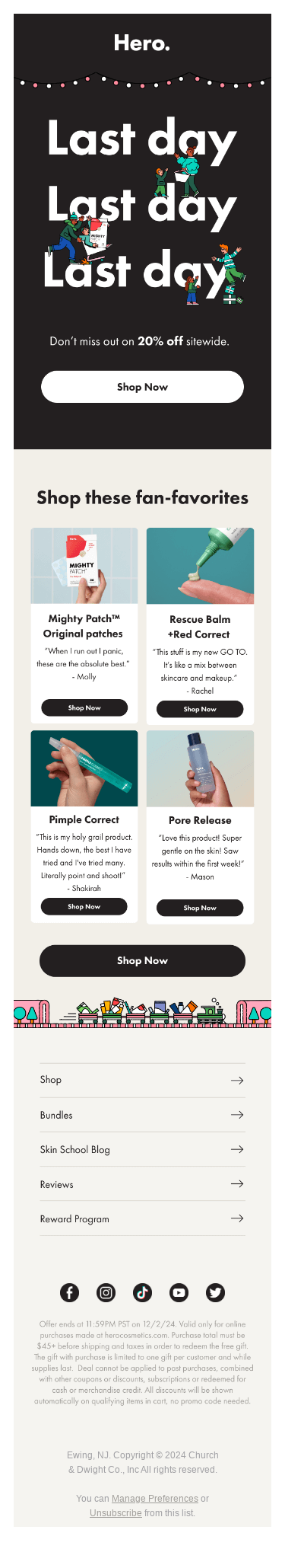 <24 hours left. 20% off. The time is now. ⏰