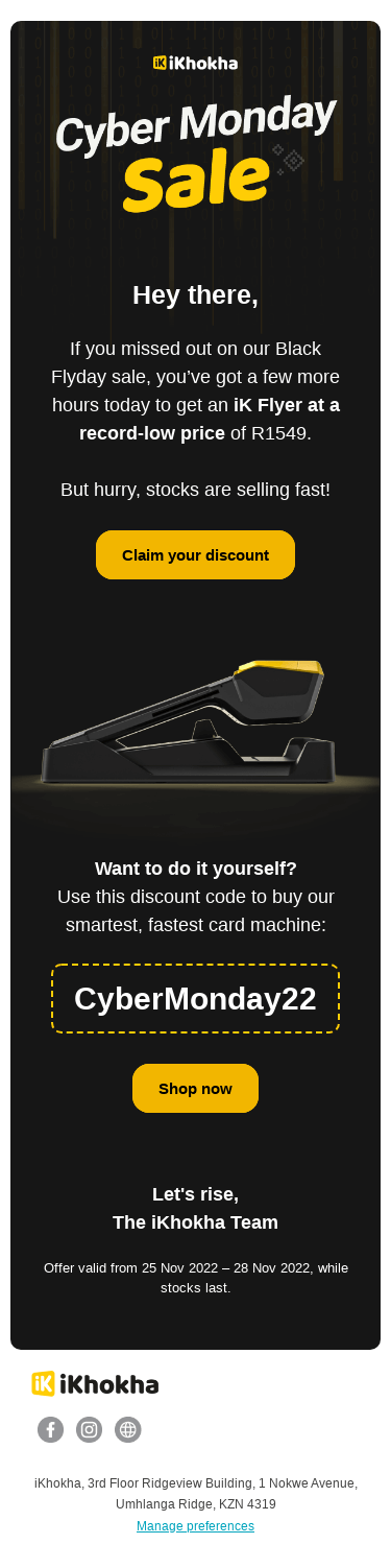 24 hours left on Cyber Monday ⏰ 