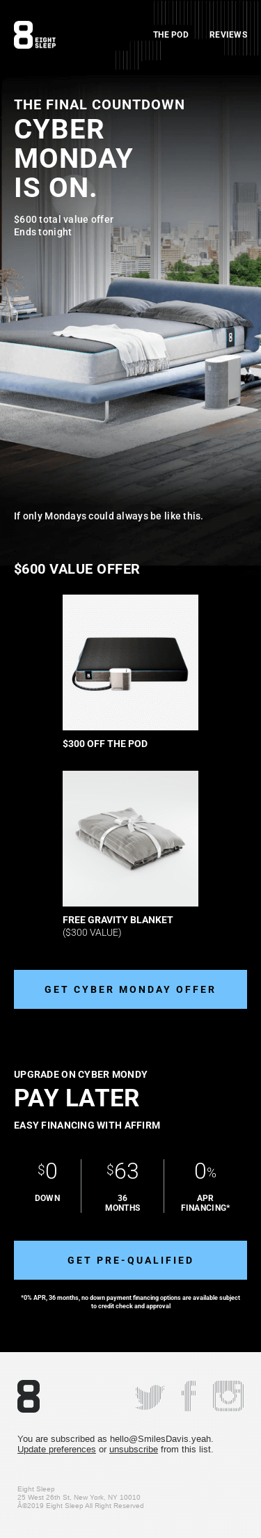 24 hours only: Cyber Monday sale