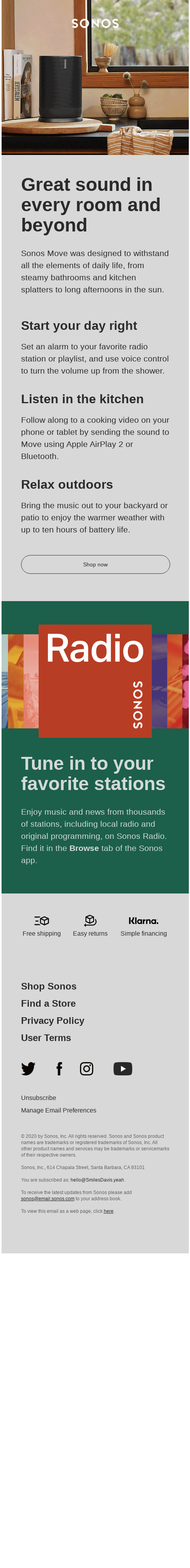 3 ways to listen with our portable speaker