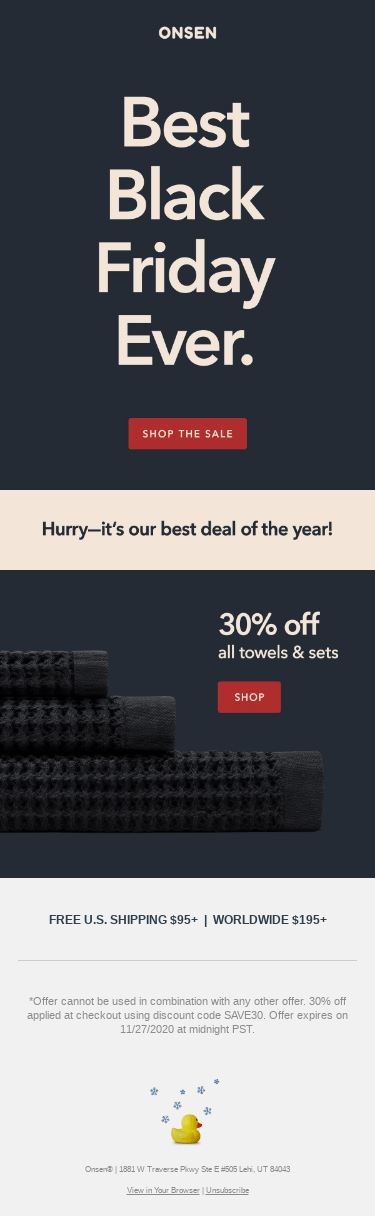 30% off towels (!)