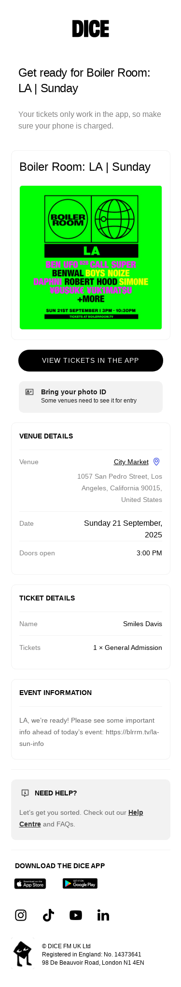 3:00 PM today: Boiler Room: LA | Sunday