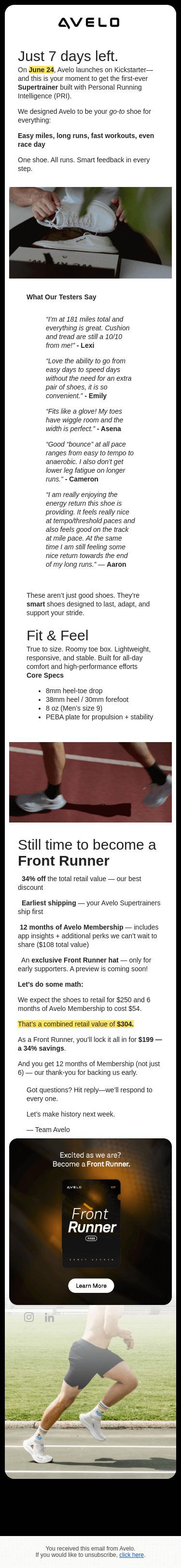 7 Days to Go: The Future of Running Drops June 24