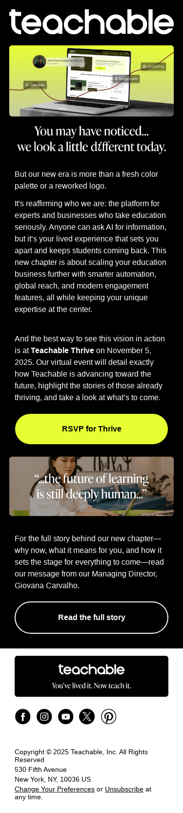 A bold, new look. A fresh vision for the future.