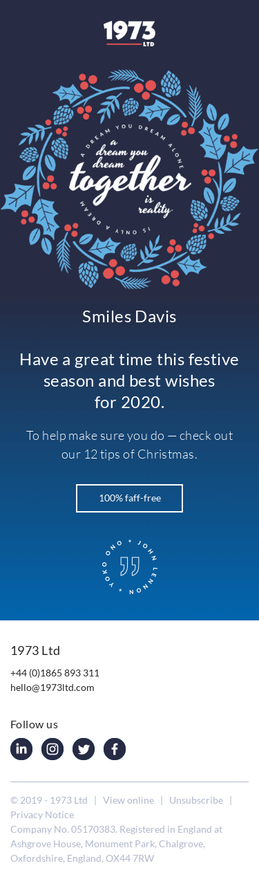 A faff-free Christmas gift just for you