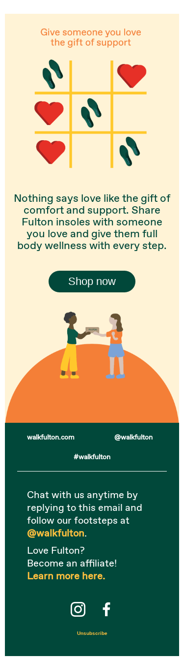 A gift that says "I love you from head to toe"