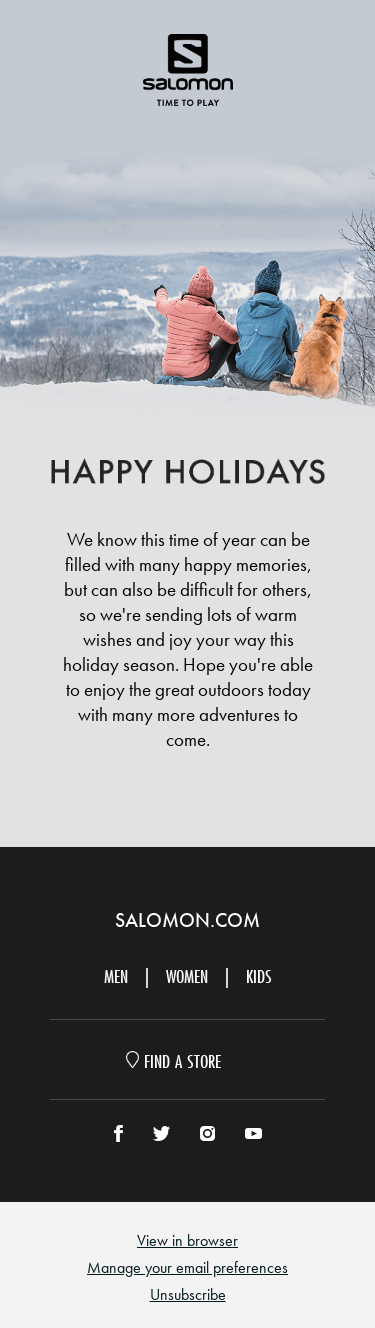 A holiday note