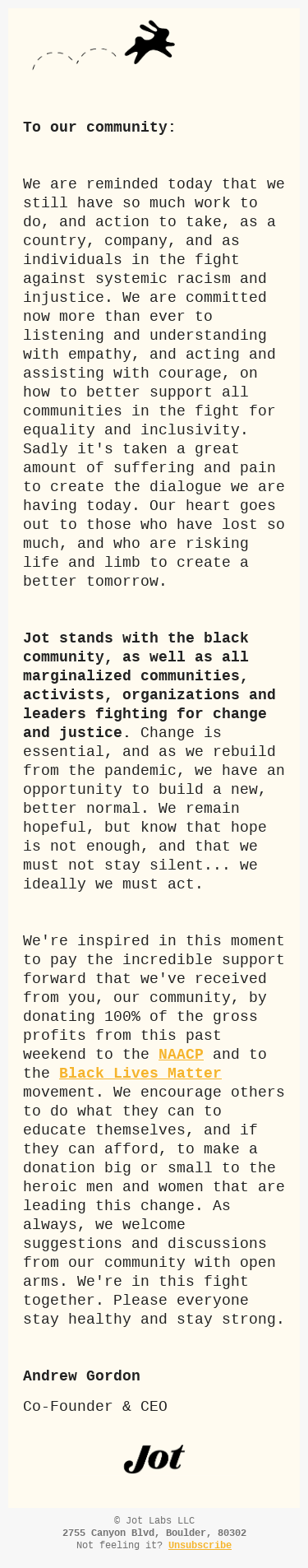 A letter from our CEO