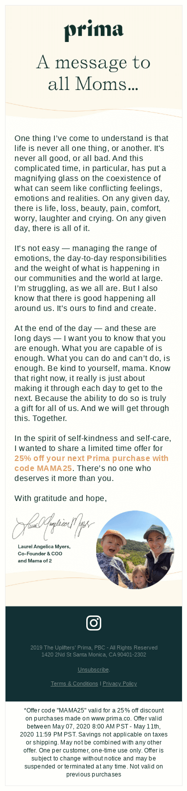 A Message For All Moms, from our Co-Founder