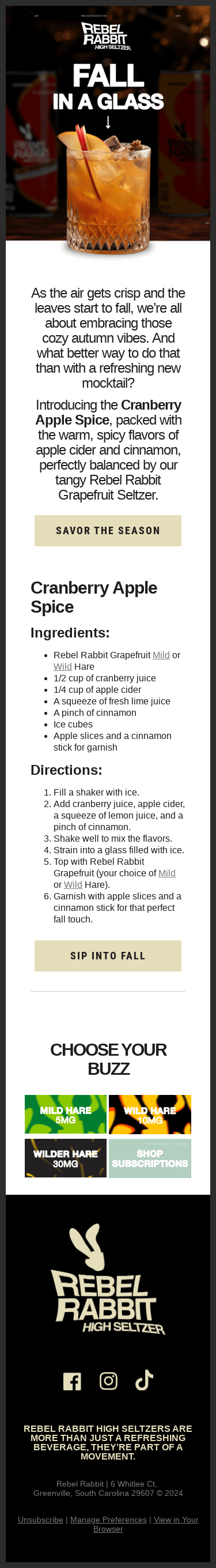 🍂 A New Mocktail to Spice Up Your Fall 🐇