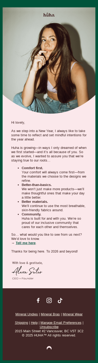 A New Year Note from Alexa