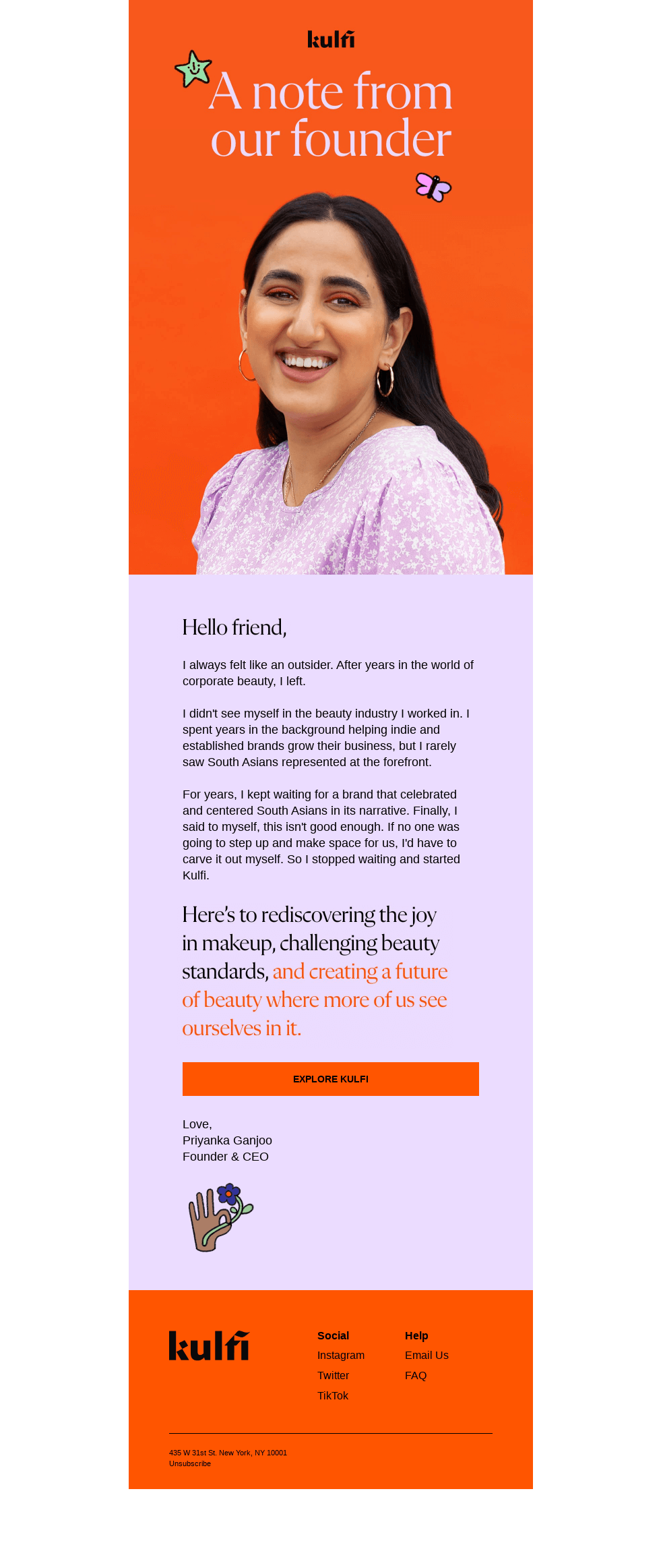 A note from our founder