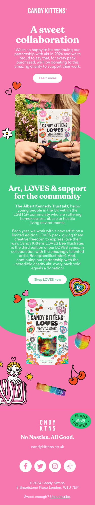 A sweet collaboration for a cause