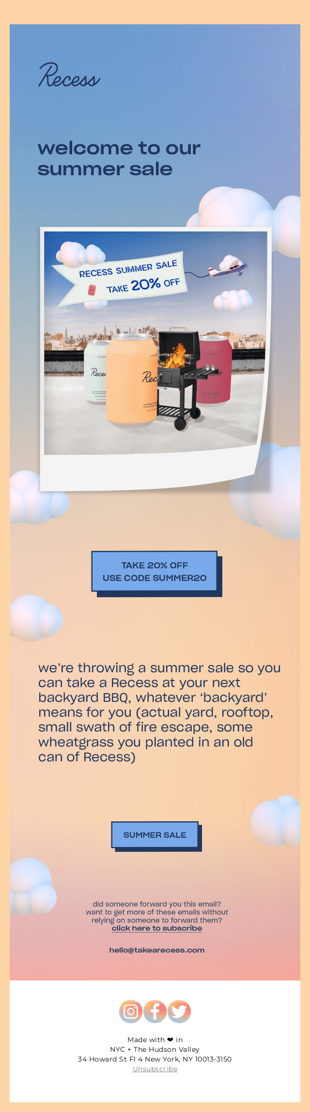 a wild summer sale has appeared (20% off)