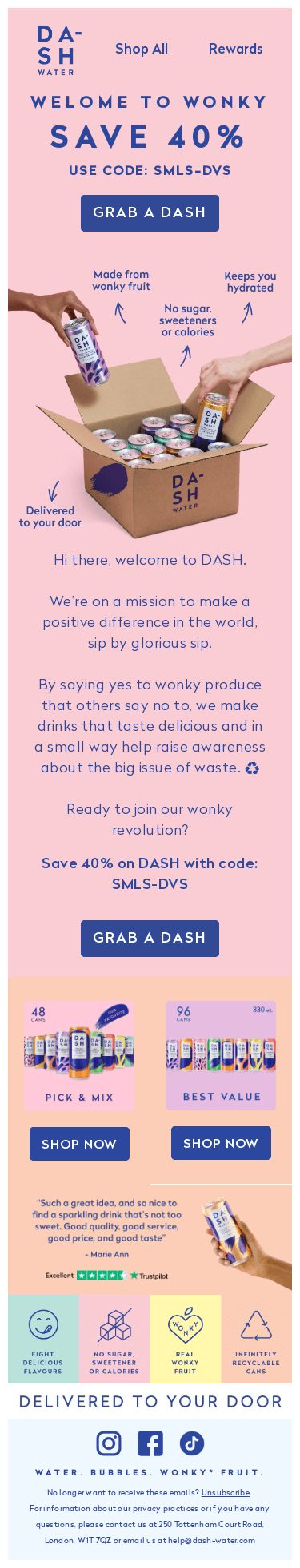 A wonderfully wonky welcome 👋