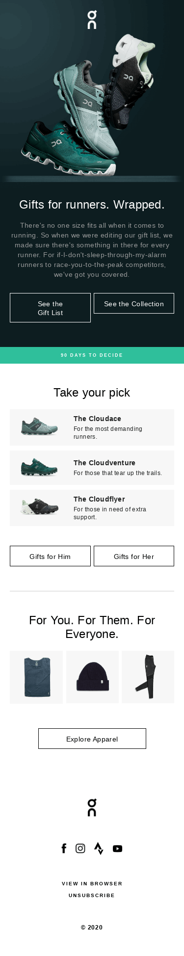 ☁ All The Gift Ideas For All The Runners