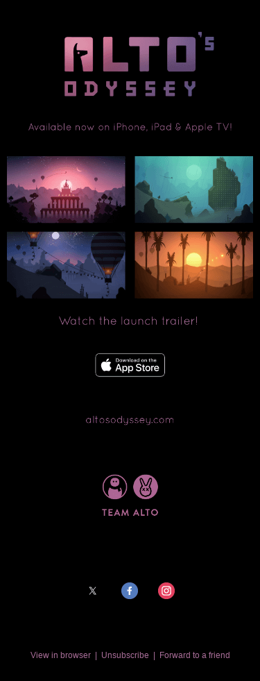 Alto’s Odyssey is now available on the App Store!