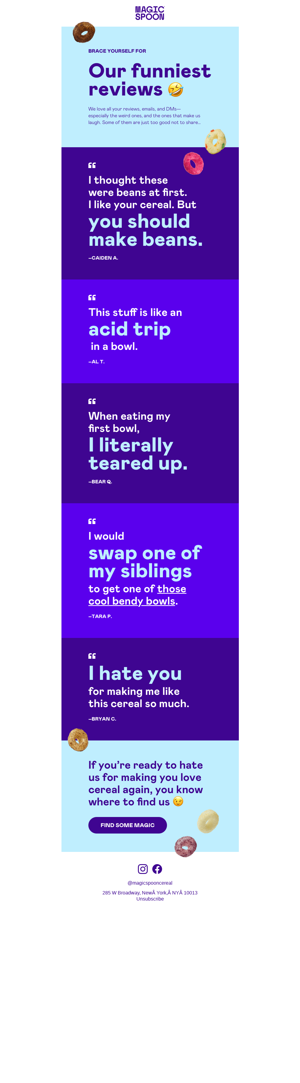 “An acid trip in a bowl” and other weird reviews