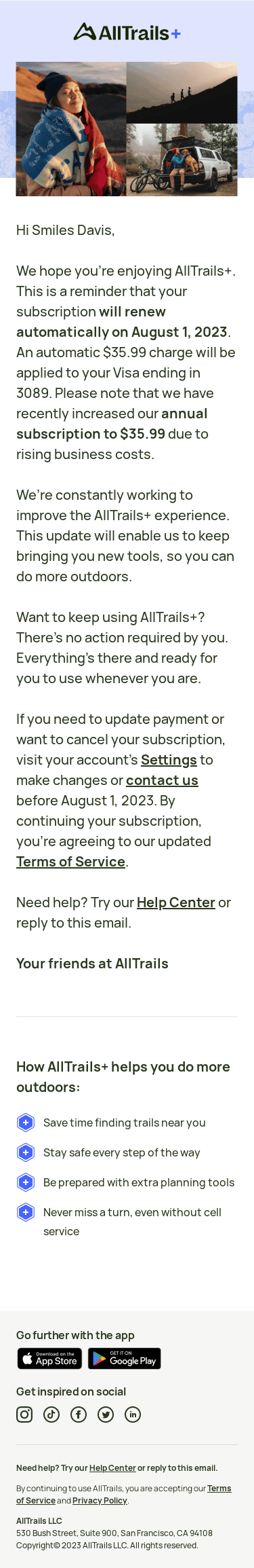 An update on your subscription renewal and pricing