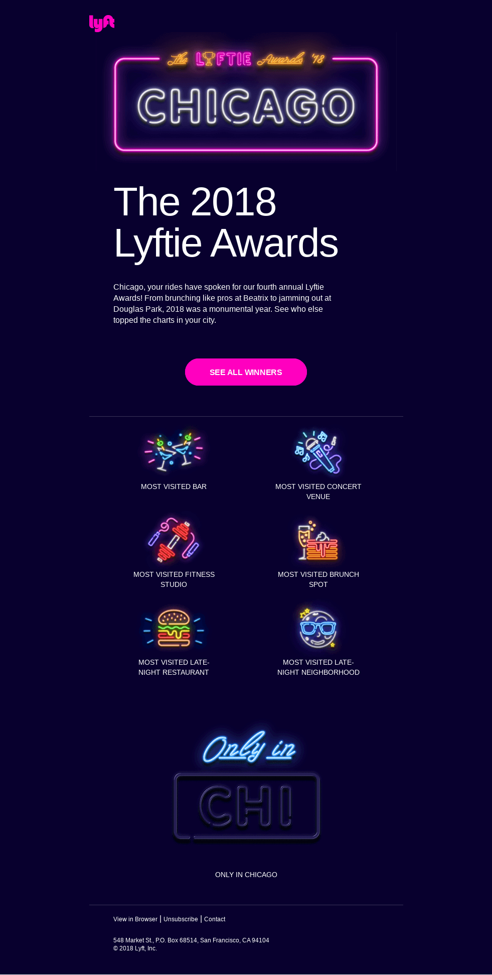 And the Lyftie Award goes to…