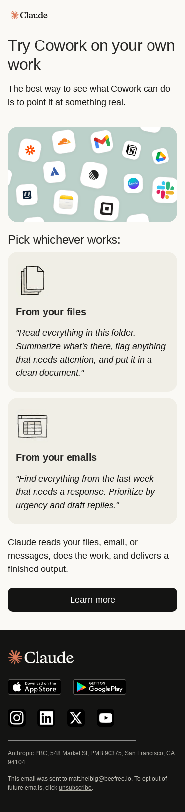 Let Cowork do something real for you