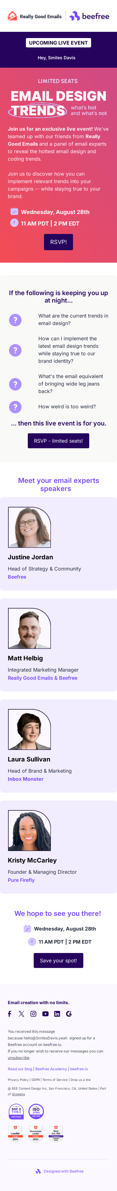 Are email design trends keeping you up at night?